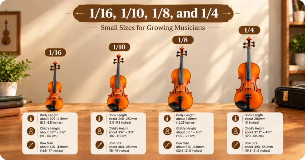 1-16-vs-1-10-vs-1-8-vs-1-4-violin-size